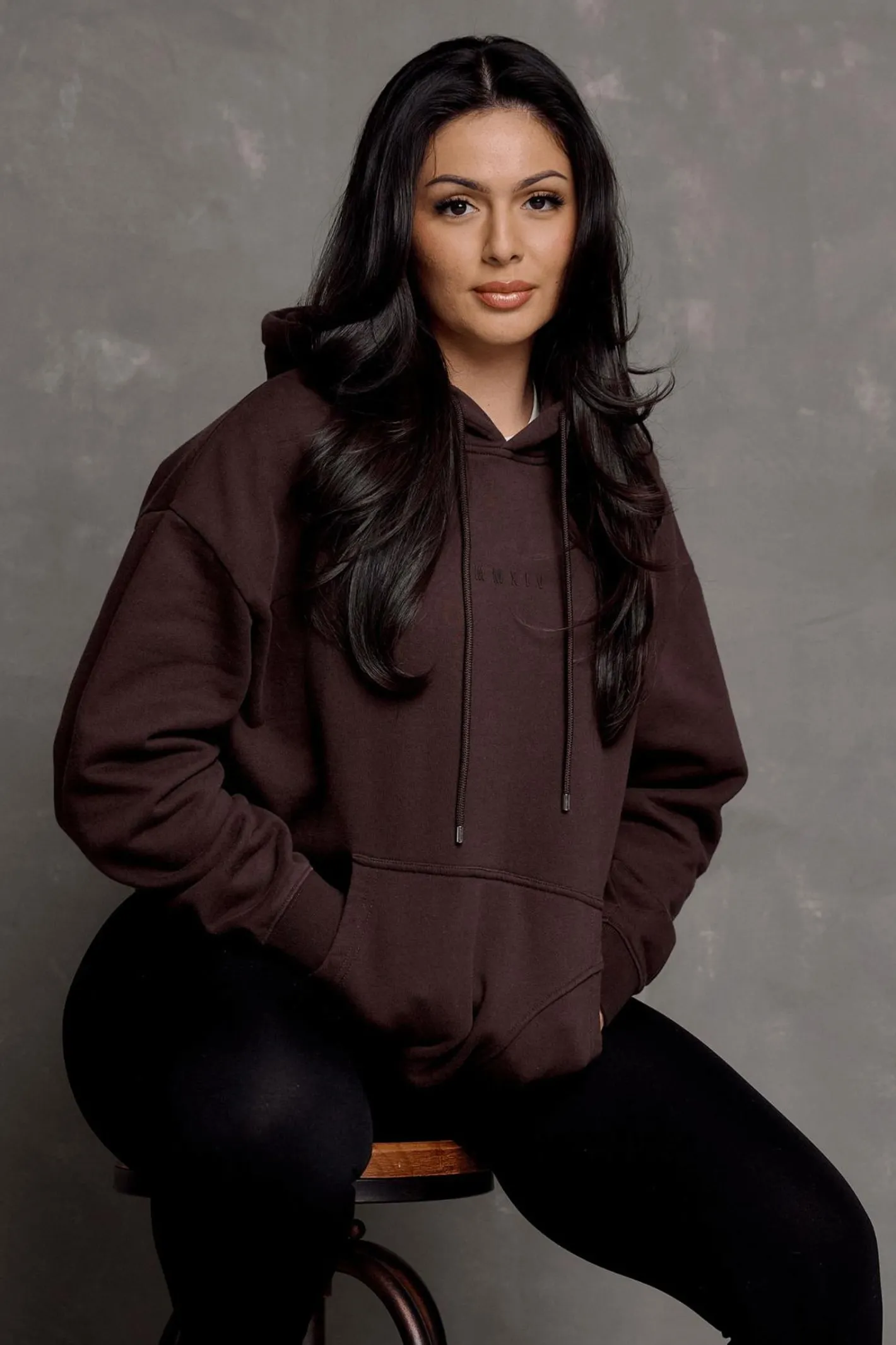 Youngla W518-Minimal Hoodie<Women Outerwear