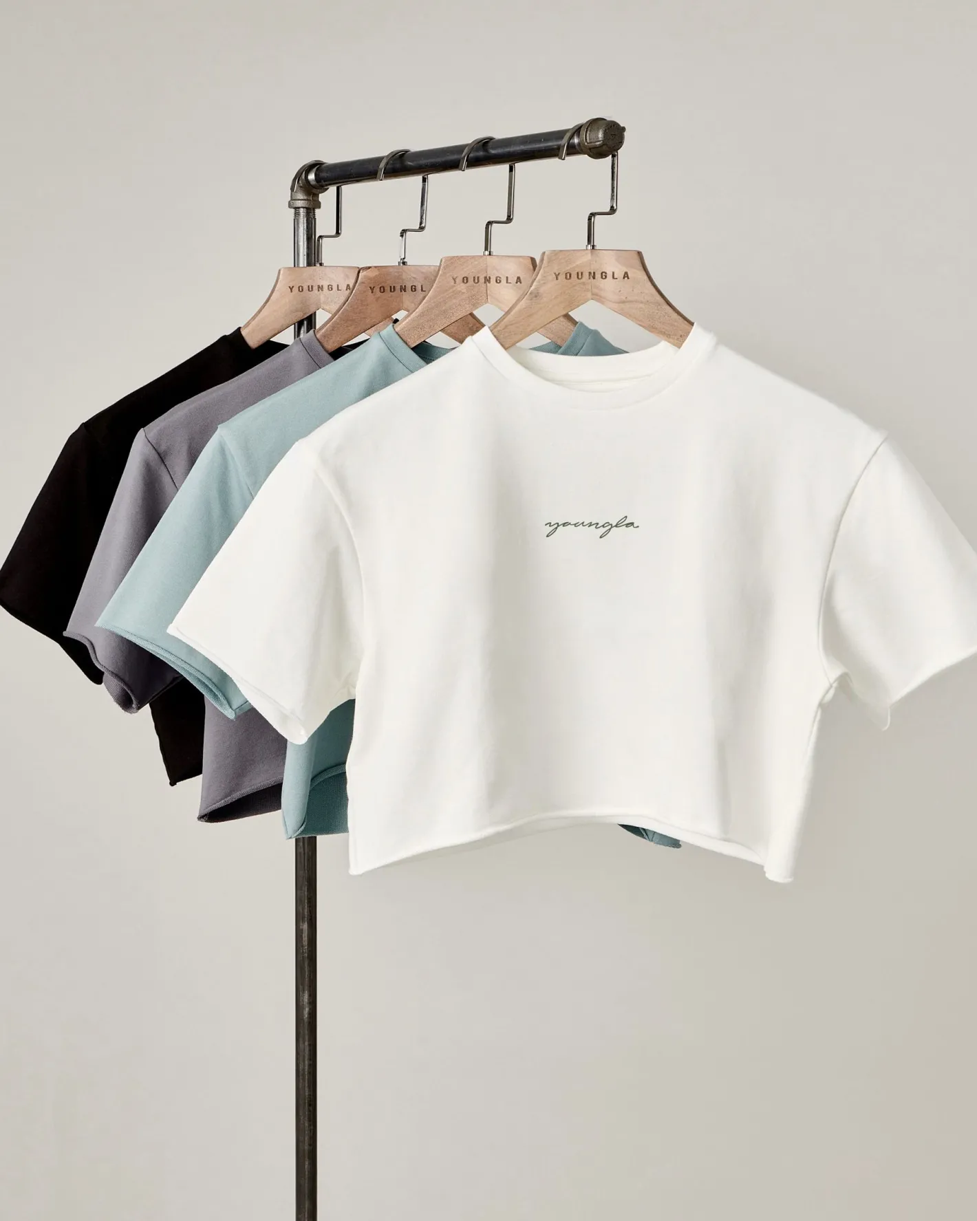 Youngla W426-Not So Basic Cropped Tee<Women Tops