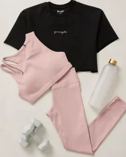 Youngla W426-Not So Basic Cropped Tee<Women Tops