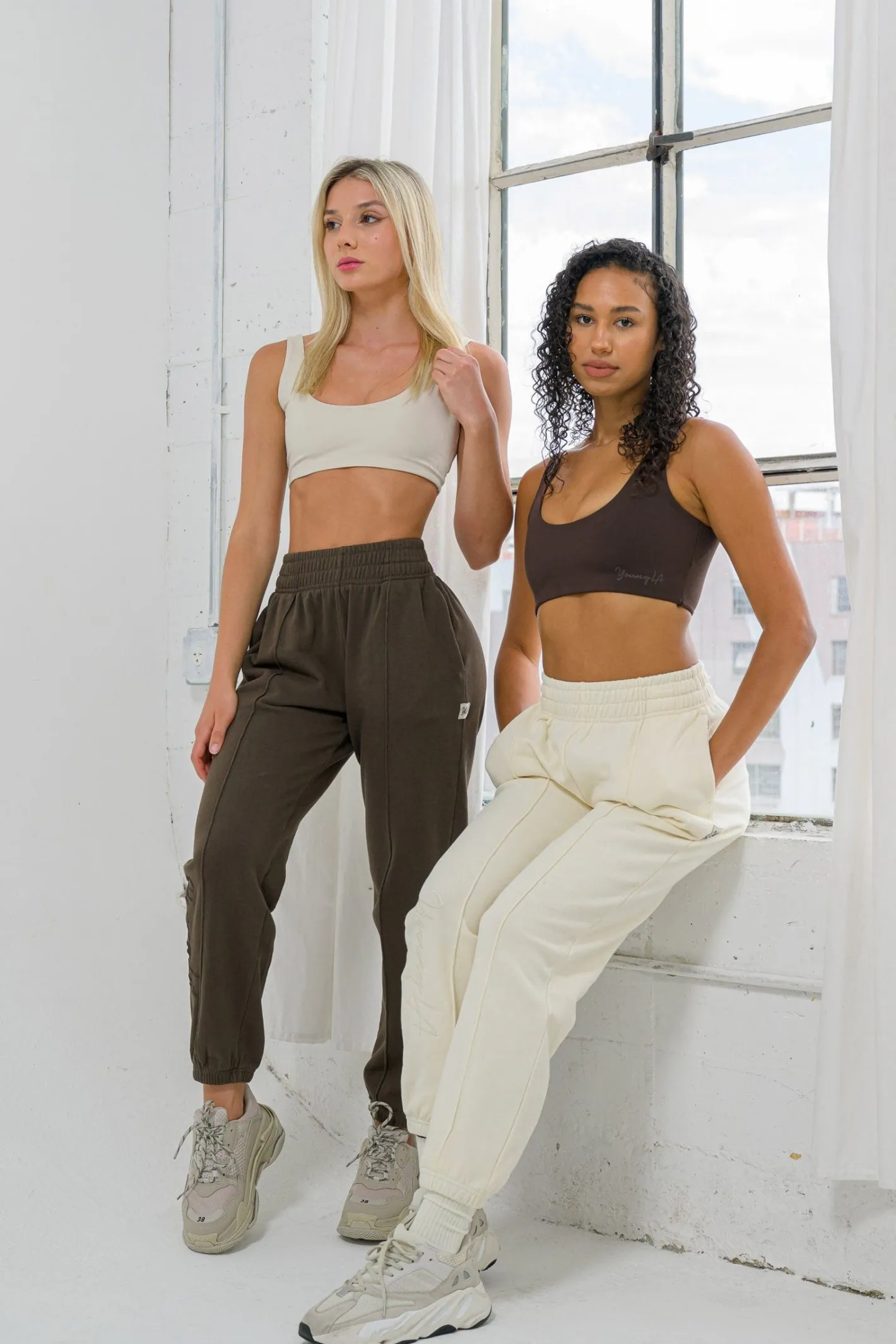 Youngla W202-Script Joggers<Women Joggers & Pants
