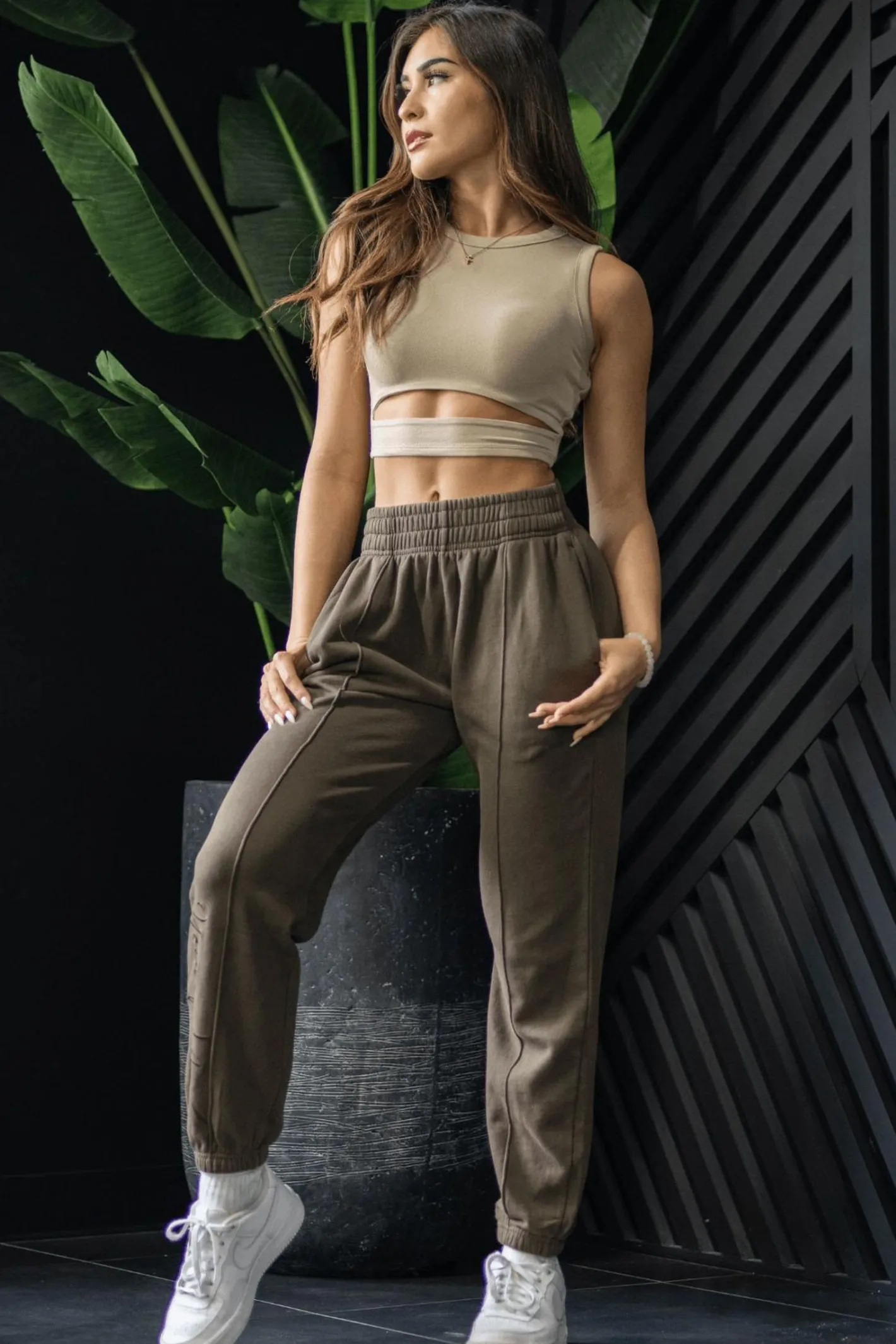 Youngla W202-Script Joggers<Women Joggers & Pants