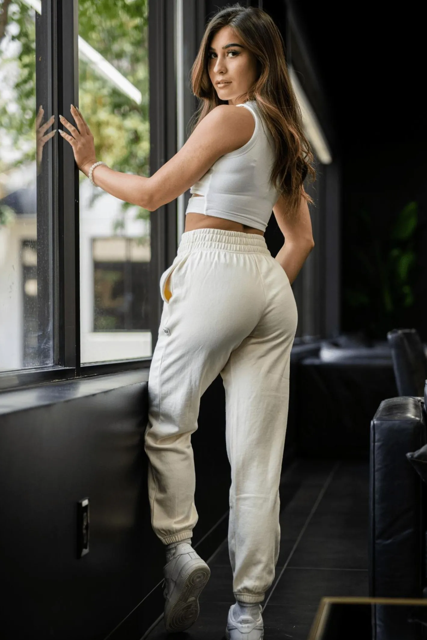Youngla W202-Script Joggers<Women Joggers & Pants