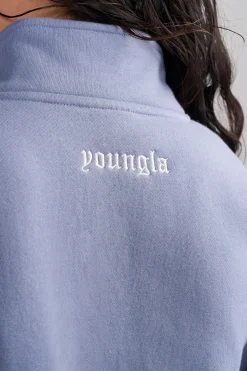 Youngla W525-Teddy Crop Quarter Zip<Women Outerwear
