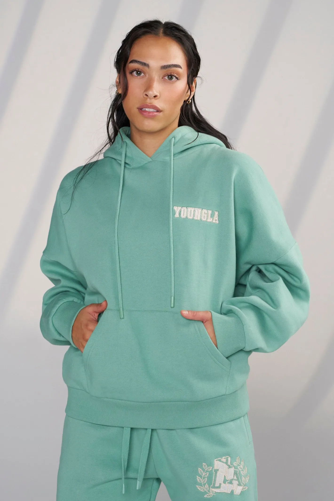 Youngla W524-Teddy Hoodie<Women Outerwear