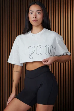 Youngla W436-Urban Crop Tee<Women Tops