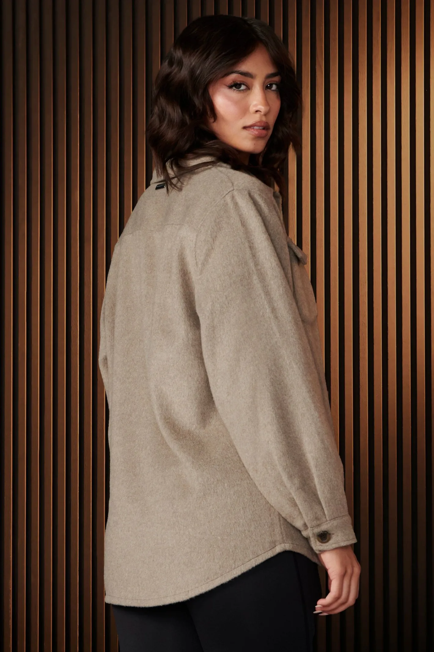 Youngla W515-Urban Shacket<Women Outerwear